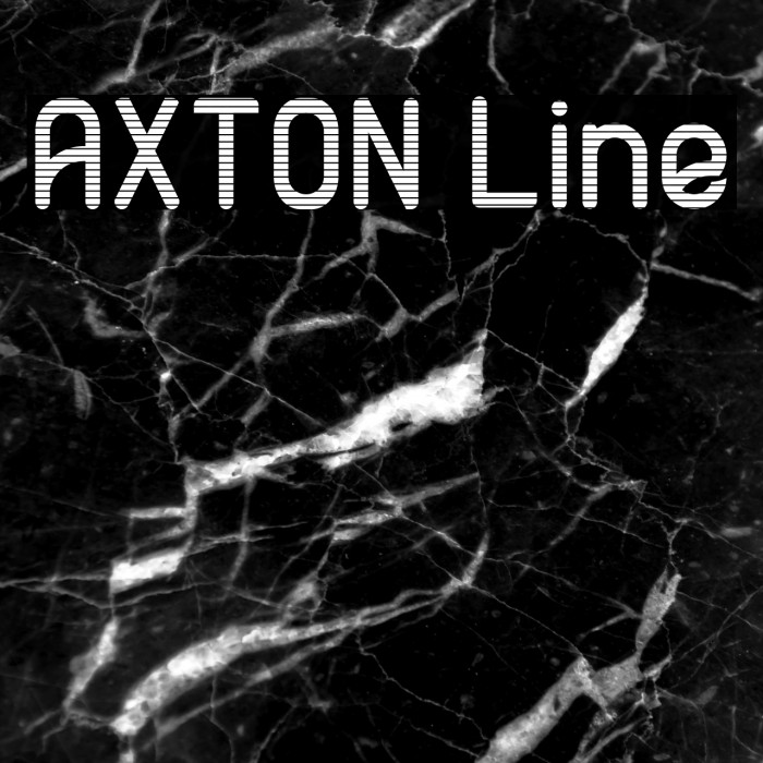 AXTON Line Font examples