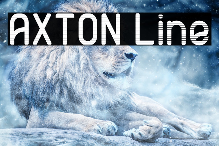 AXTON Line Font examples
