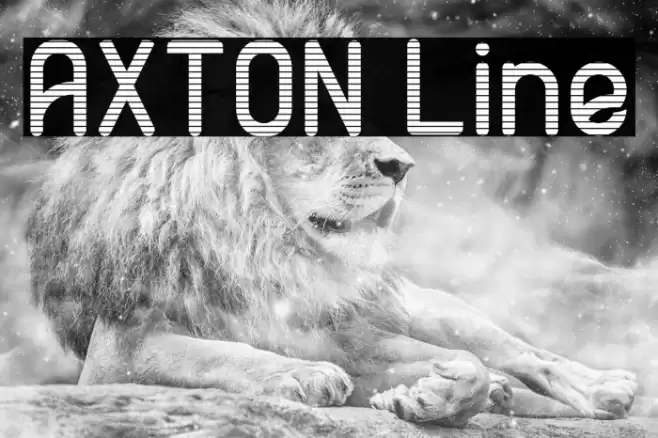 AXTON Line Font examples