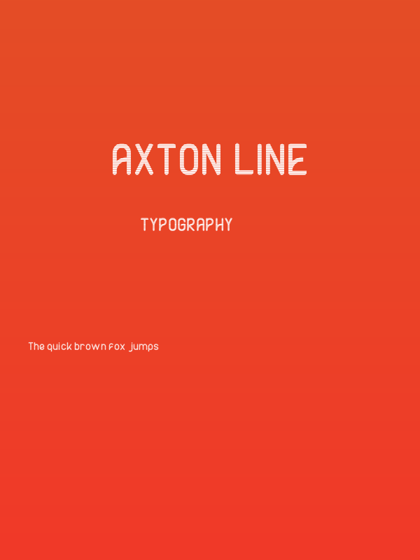 AXTON Line Poster