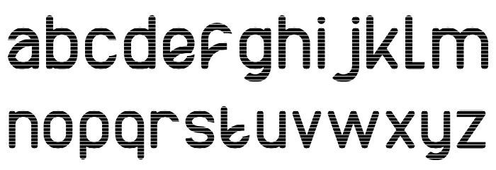 AXTON Line Font LOWERCASE