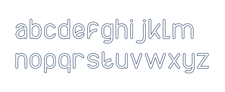 AXTON Stroke Lowercase