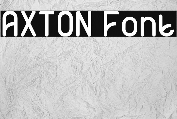 AXTON Font examples