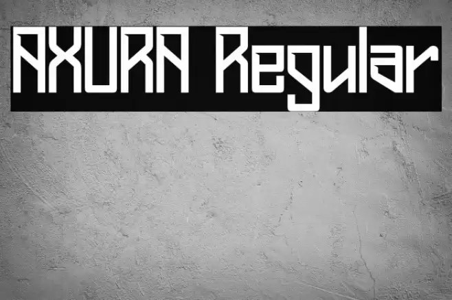 AXURA Regular フォント examples