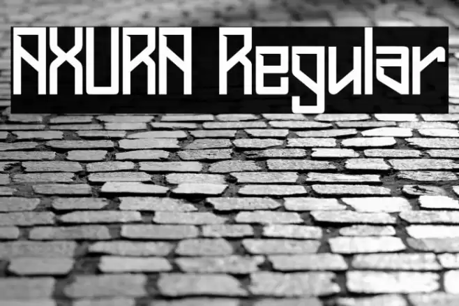AXURA Regular フォント examples