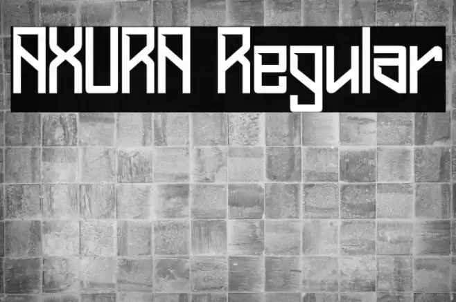 AXURA Regular フォント examples