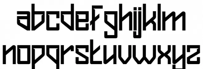 AXURA Regular フォント 小文字