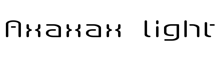 Axaxax light  Frei Schriftart Herunterladen