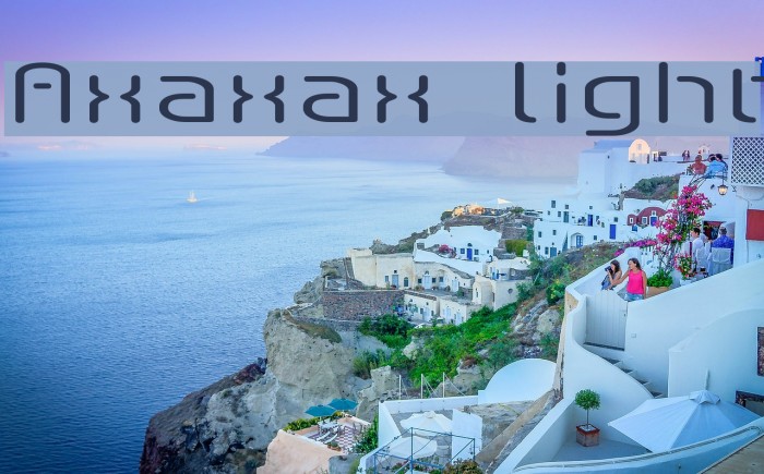 Axaxax light Font examples
