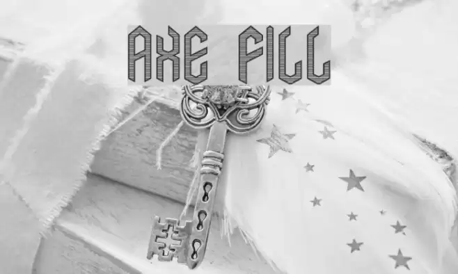 Axe Fill Font examples