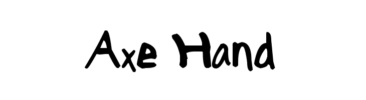 Axe Hand  Frei Schriftart Herunterladen