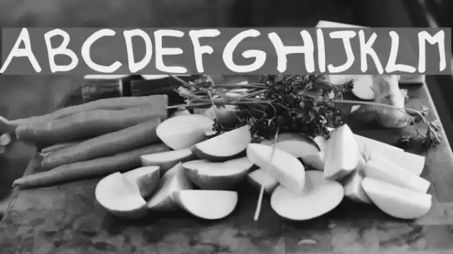 Axe Hand Font examples