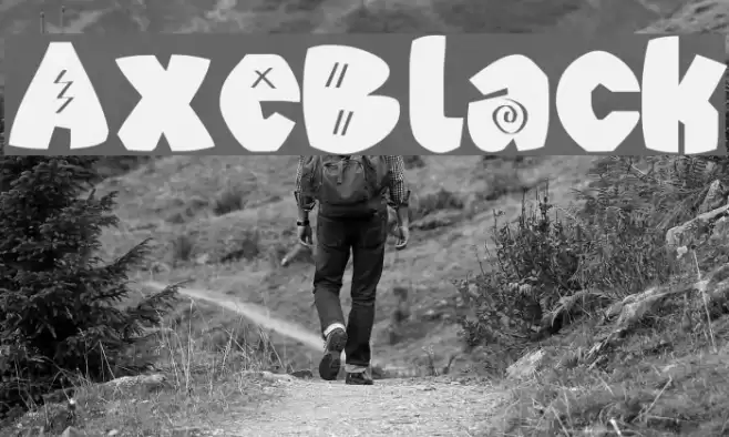 AxeBlack Font examples