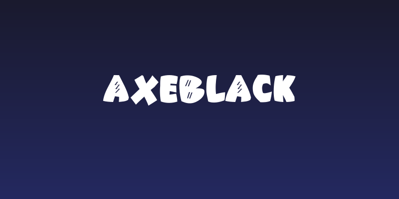 AxeBlack Social Header