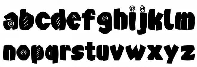 AxeBlack फ़ॉन्ट लोअरकेस