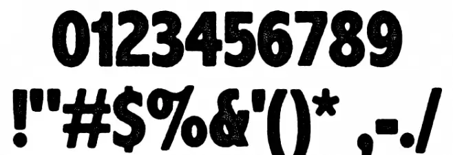 AxeHandel Font OTHER CHARS