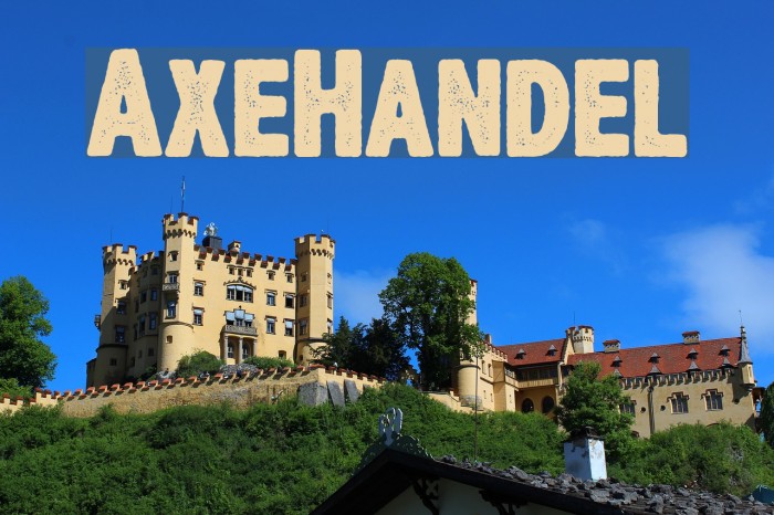 AxeHandel Font examples