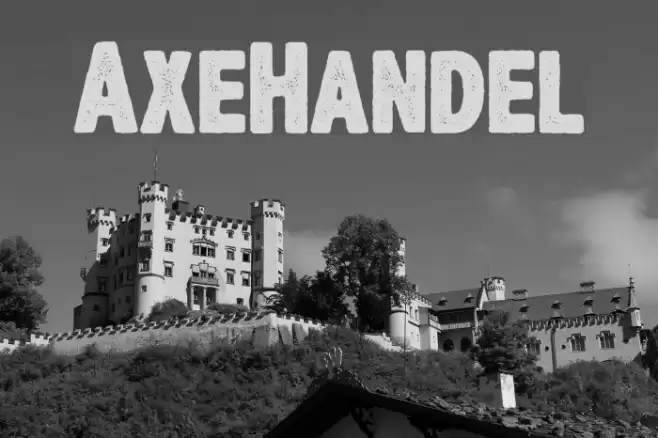 AxeHandel Font examples
