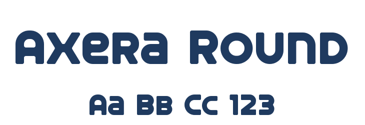 Axera Round Font Preview