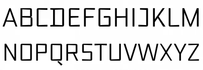 Axial cut Regular Font Litere mari