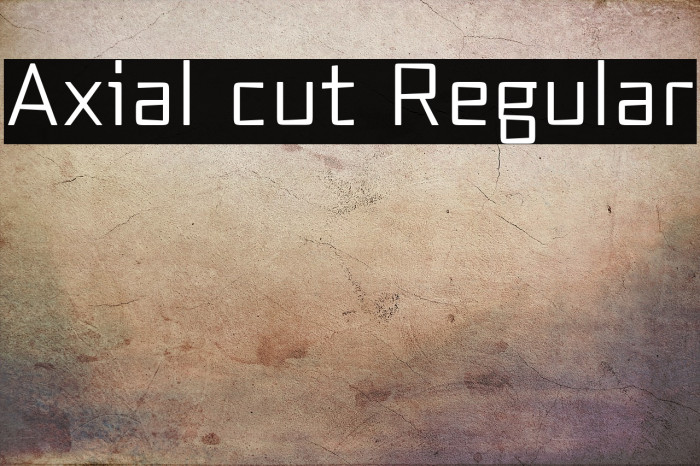 Axial cut Regular Example 2