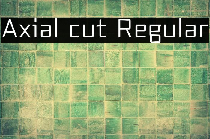 Axial cut Regular Example 3