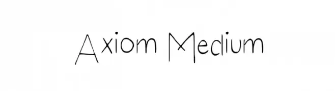 Axiom Medium  Скачать бесплатные шрифты