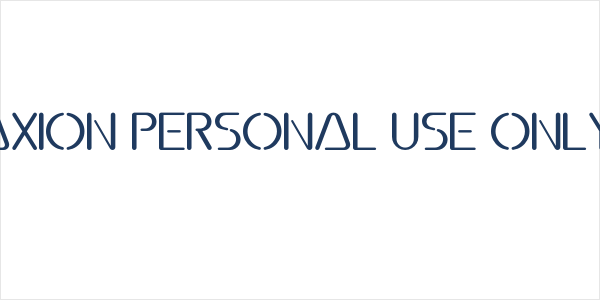 Axion PERSONAL USE ONLY! Logo