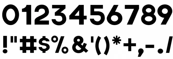 Axis Font OTHER CHARS