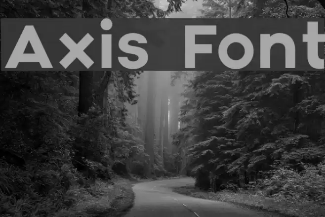Axis Font examples