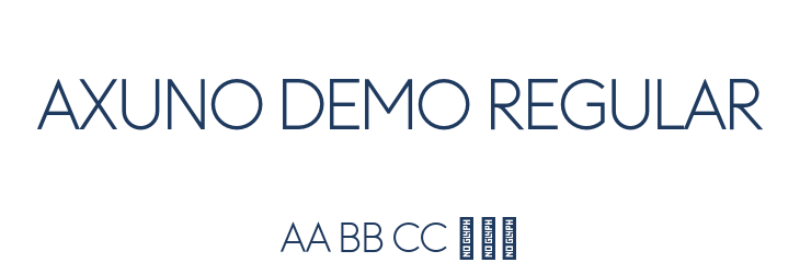 Axuno Demo Regular Font Preview