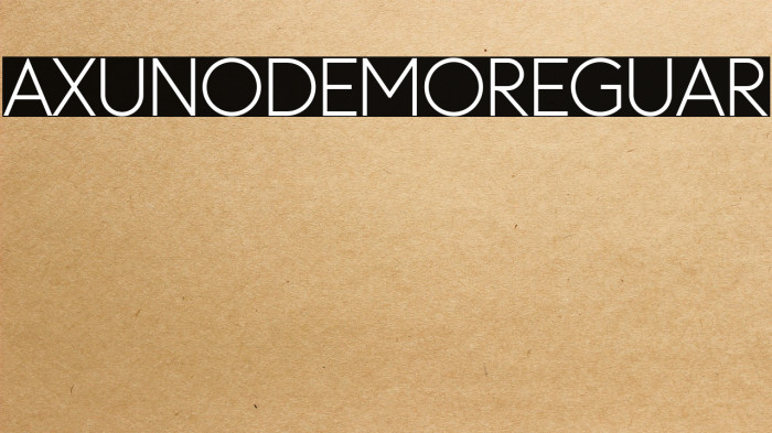 Axuno Demo Regular Example 1