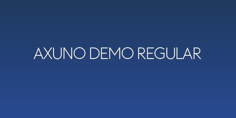 Axuno Demo Regular Social Header