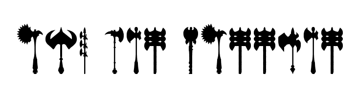 axe for warrior  免费字体下载