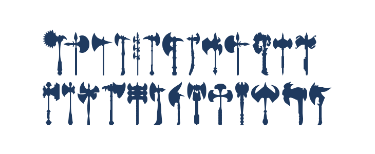 axe for warrior Lowercase