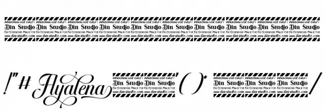 Ayalena Personal Use Font OTHER CHARS