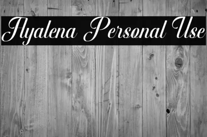 Ayalena Personal Use Font examples