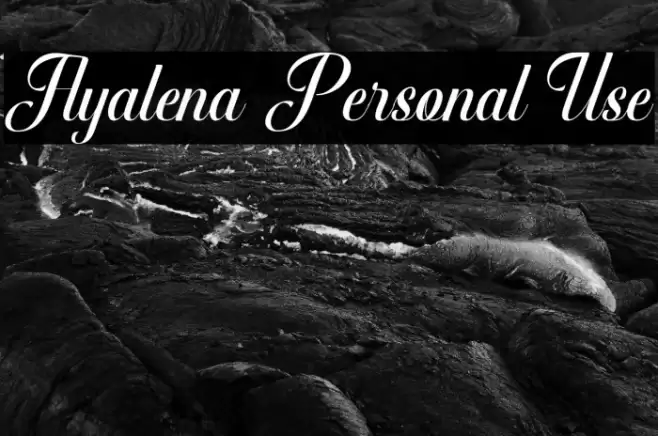 Ayalena Personal Use Font examples
