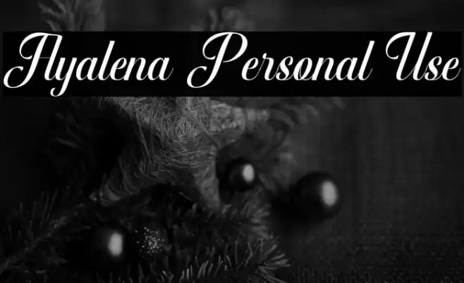 Ayalena Personal Use Font examples