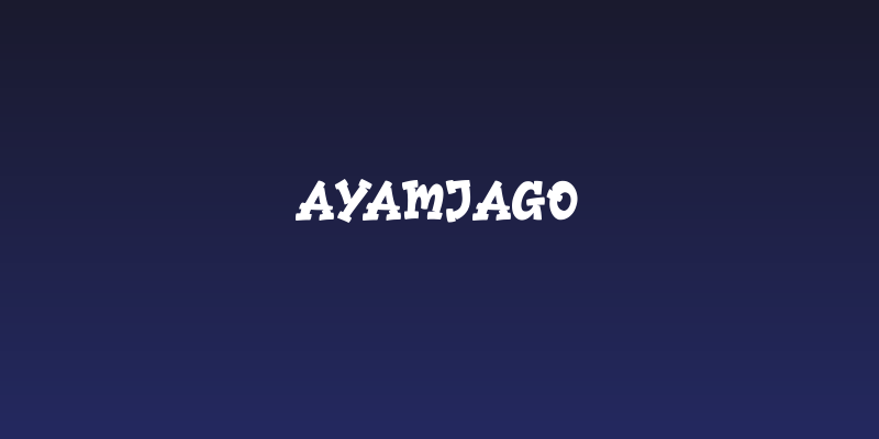AyamJago Social Header