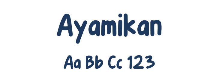 Ayamikan Font Preview