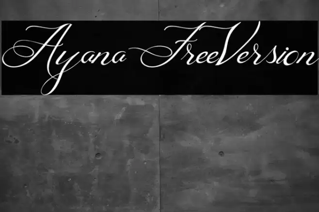 Ayana FreeVersion Font examples