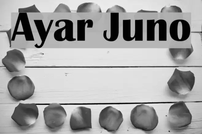 Ayar Juno Font examples