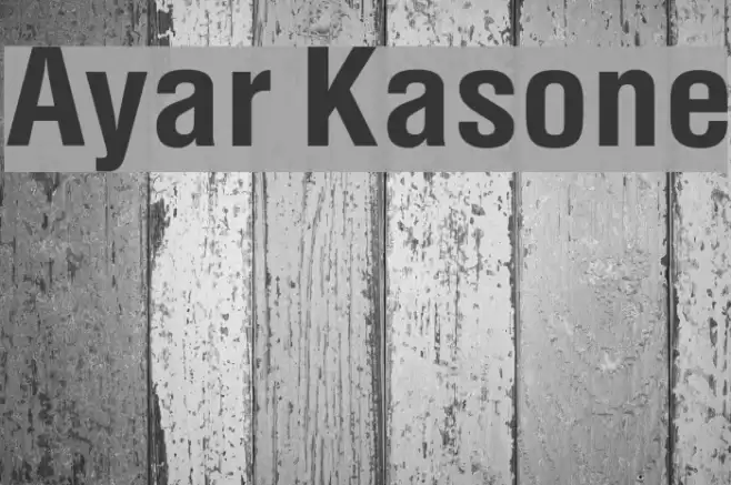 Ayar Kasone Font examples