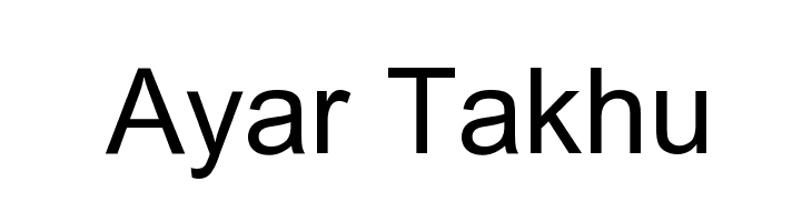 Ayar Takhu Font