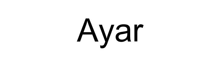 Ayar Font