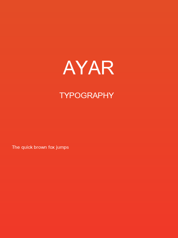 Ayar Poster