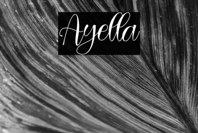 Ayella Font examples