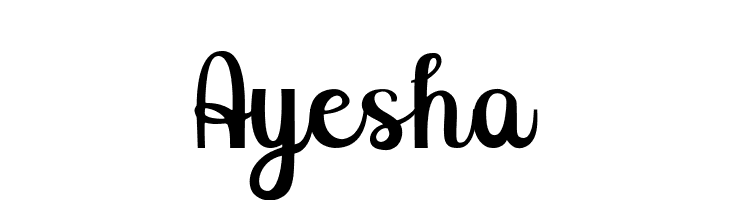 Ayesha  免费字体下载