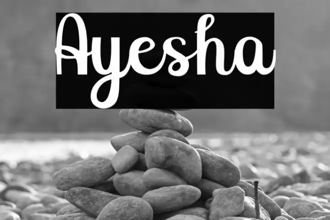 Ayesha Font examples
